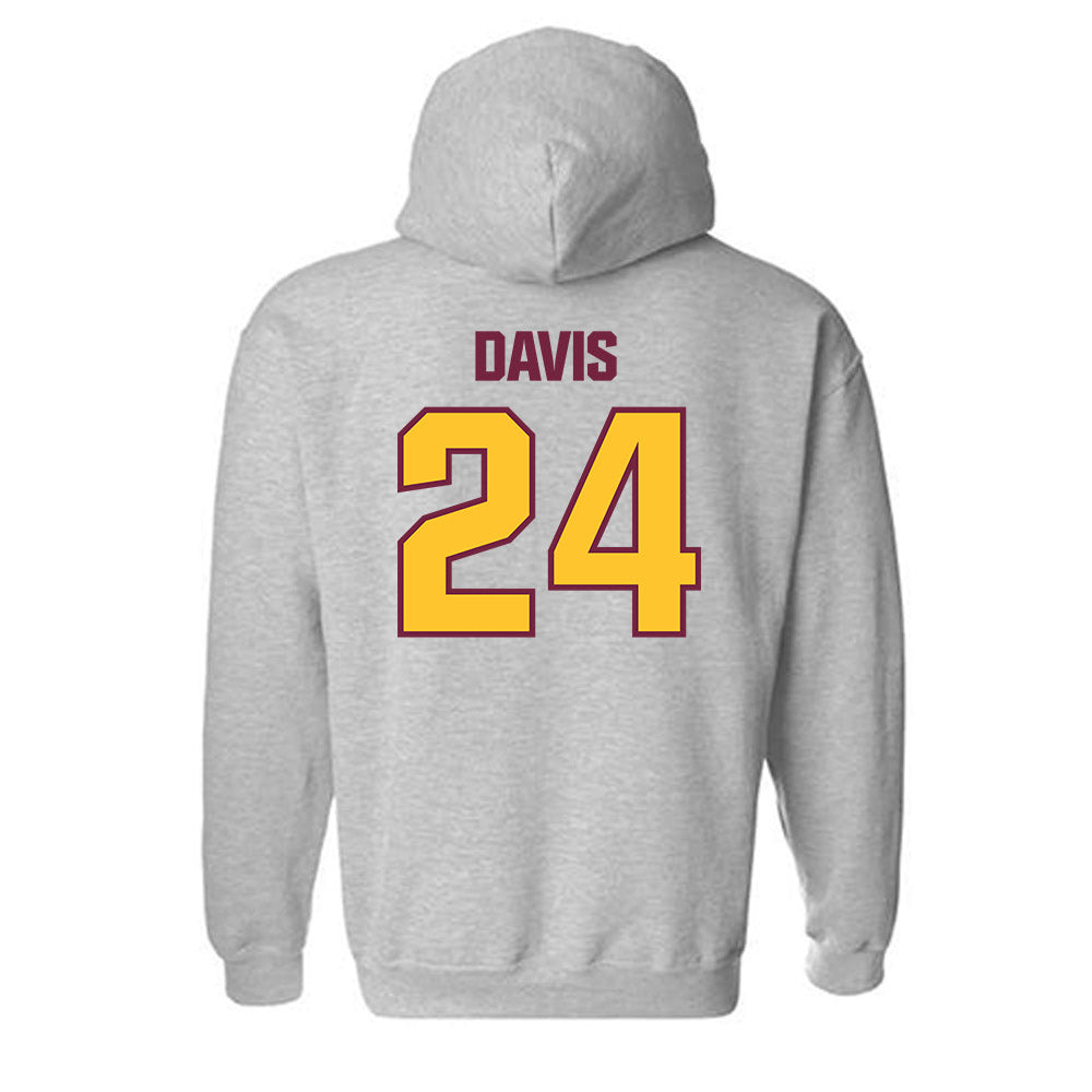 Central Michigan - NCAA Women's Basketball : Indya Davis - Classic Shersey Hooded Sweatshirt-1