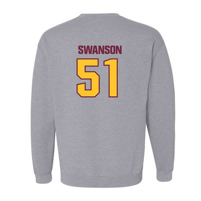 Central Michigan - NCAA Football : Landon Swanson - Classic Shersey Crewneck Sweatshirt-1
