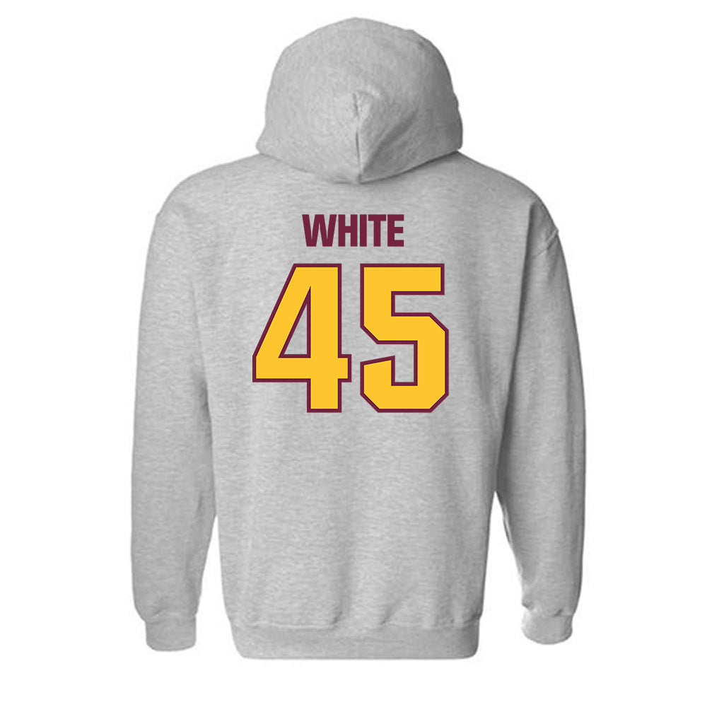 Central Michigan - NCAA Football : Xavier White - Classic Shersey Hooded Sweatshirt-1