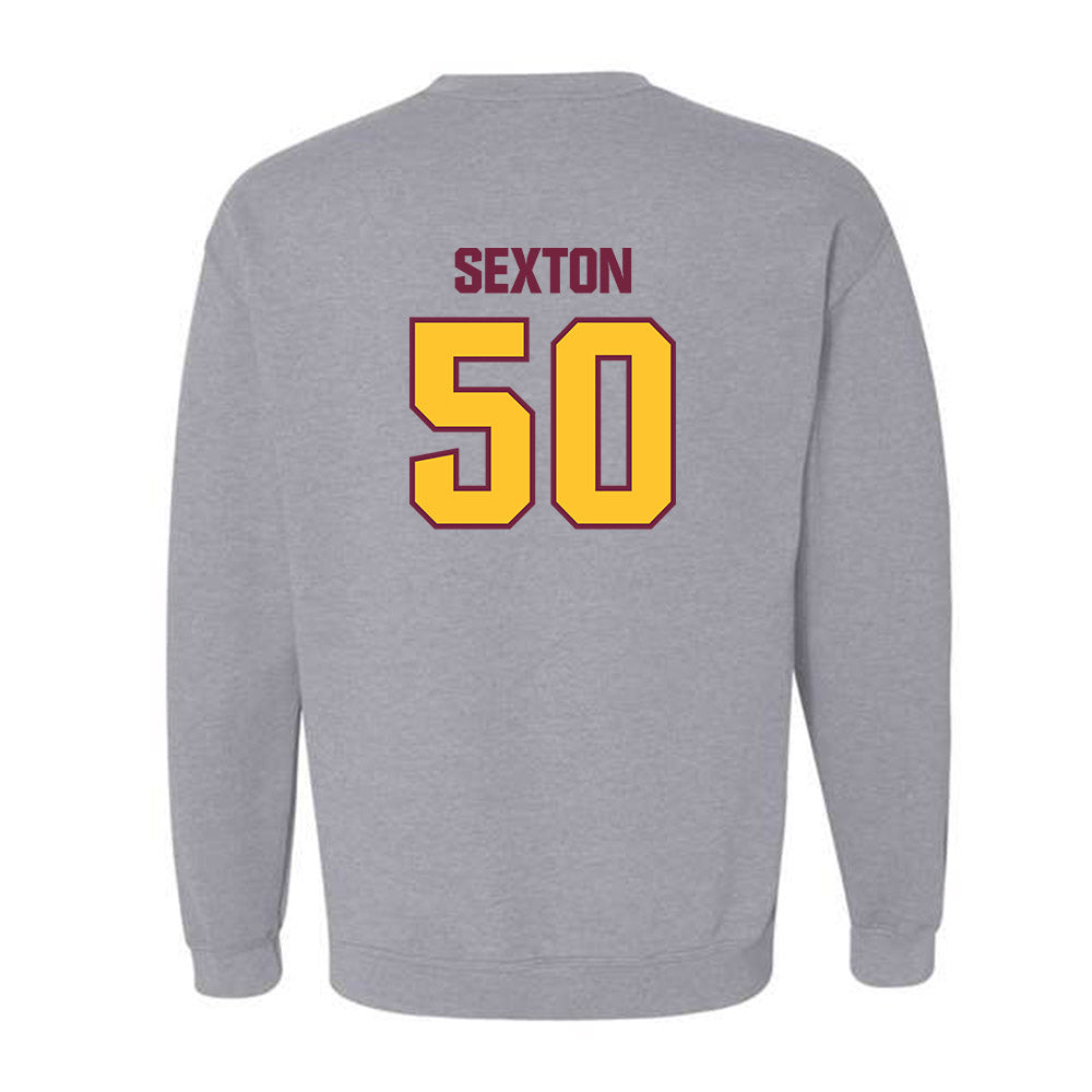 Central Michigan - NCAA Football : Matt Sexton - Classic Shersey Crewneck Sweatshirt-1