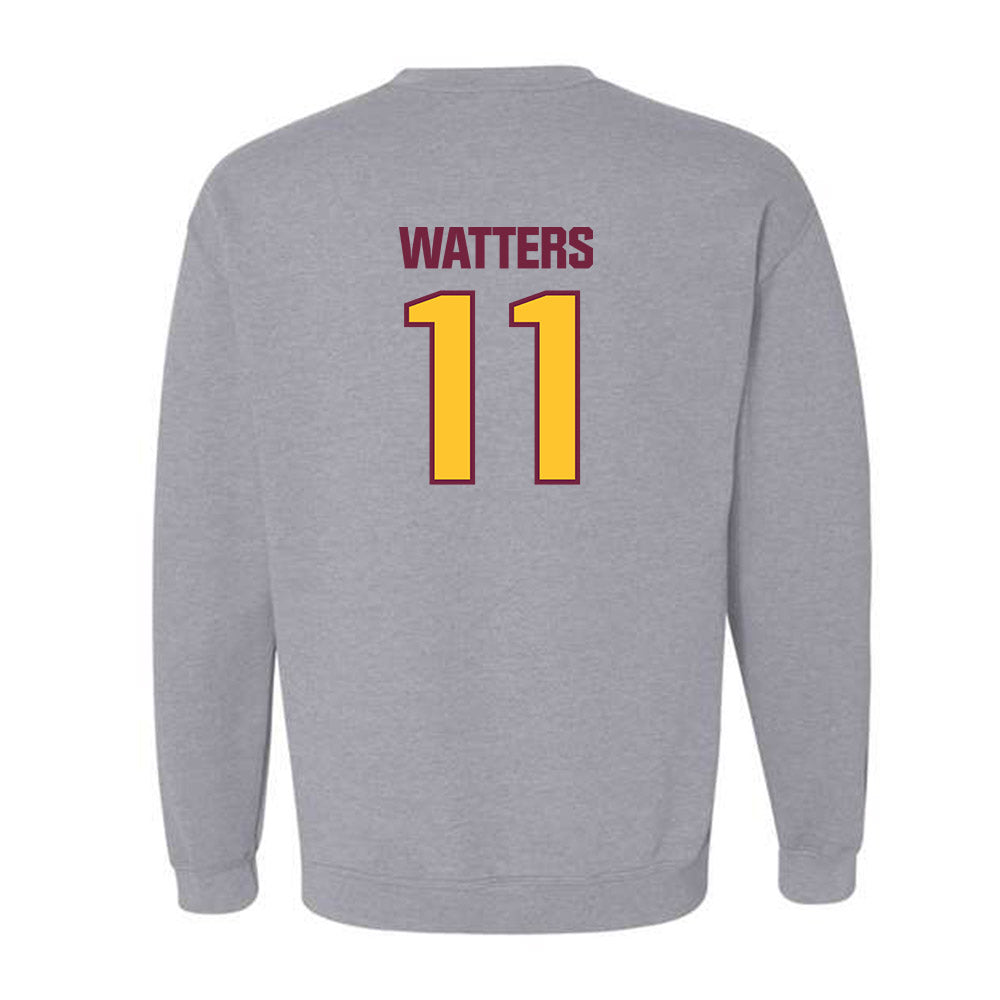 Central Michigan - NCAA Football : Ryland Watters - Classic Shersey Crewneck Sweatshirt-1