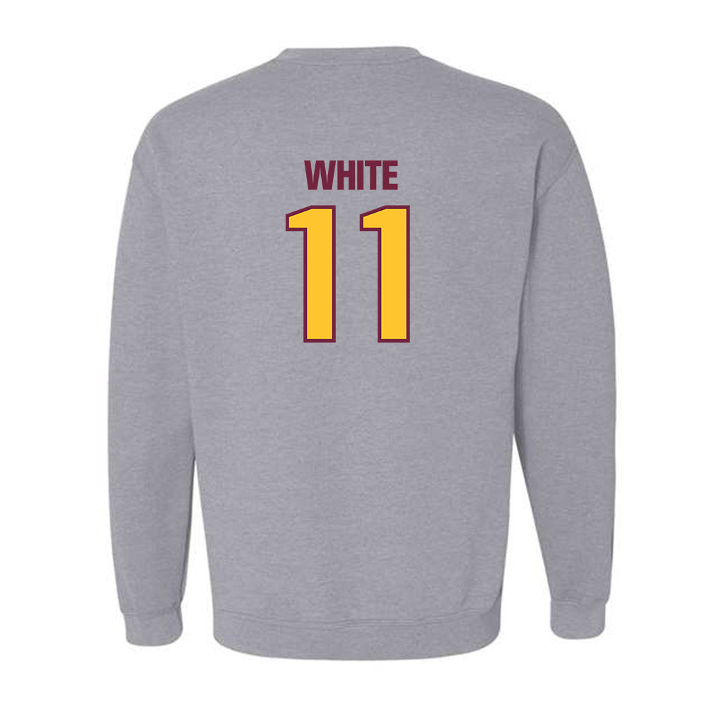 Central Michigan - NCAA Football : Xavier White - Classic Shersey Crewneck Sweatshirt-1