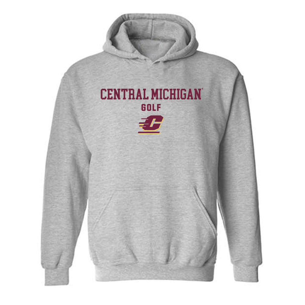 Central Michigan - NCAA Women's Golf : evanka shah - Classic Shersey Hooded Sweatshirt-0