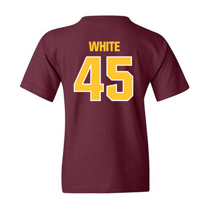 Central Michigan - NCAA Football : Xavier White - Classic Shersey Youth T-Shirt-1