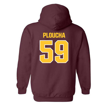 Central Michigan - NCAA Football : Brady Ploucha - Classic Shersey Hooded Sweatshirt-1