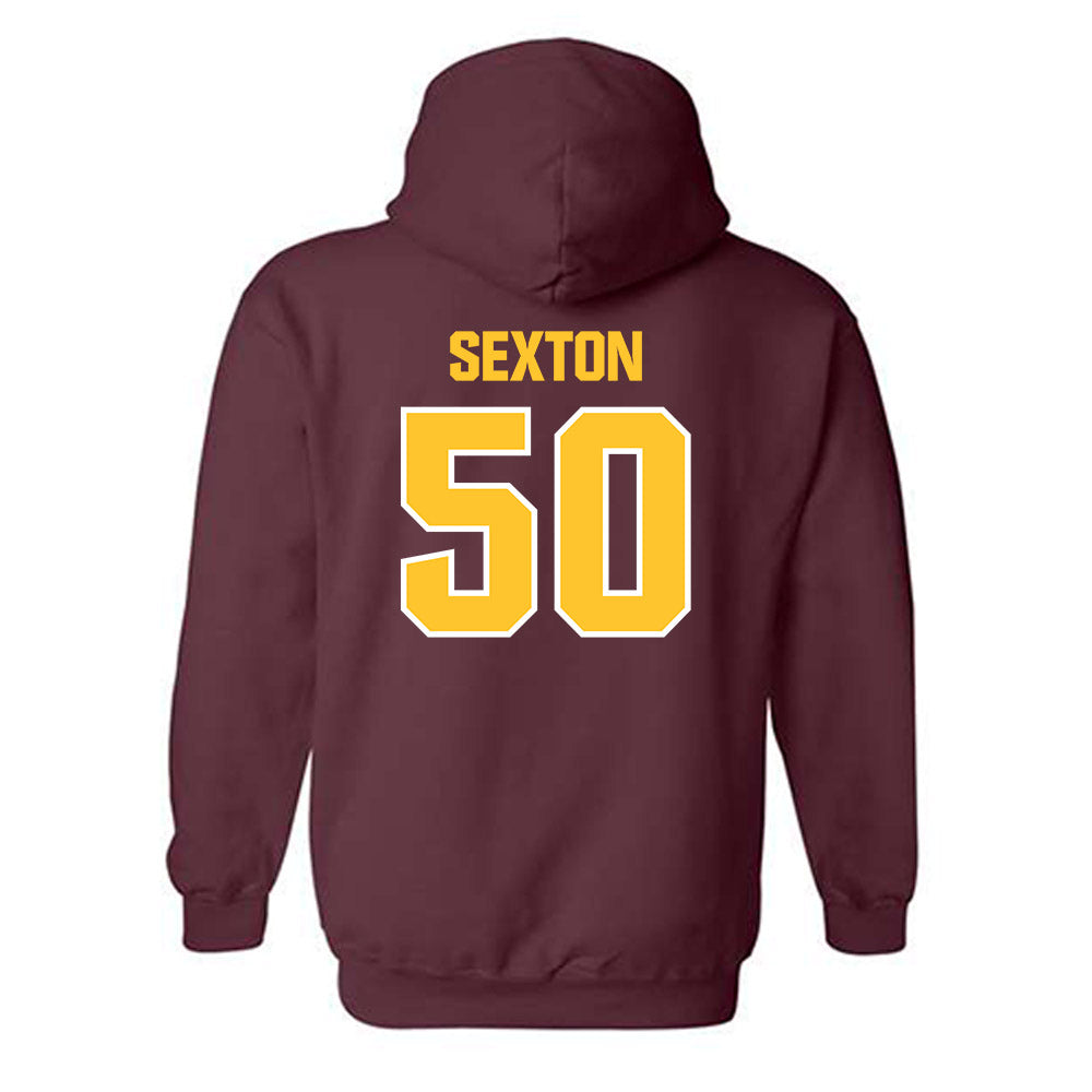 Central Michigan - NCAA Football : Matt Sexton - Classic Shersey Hooded Sweatshirt-1