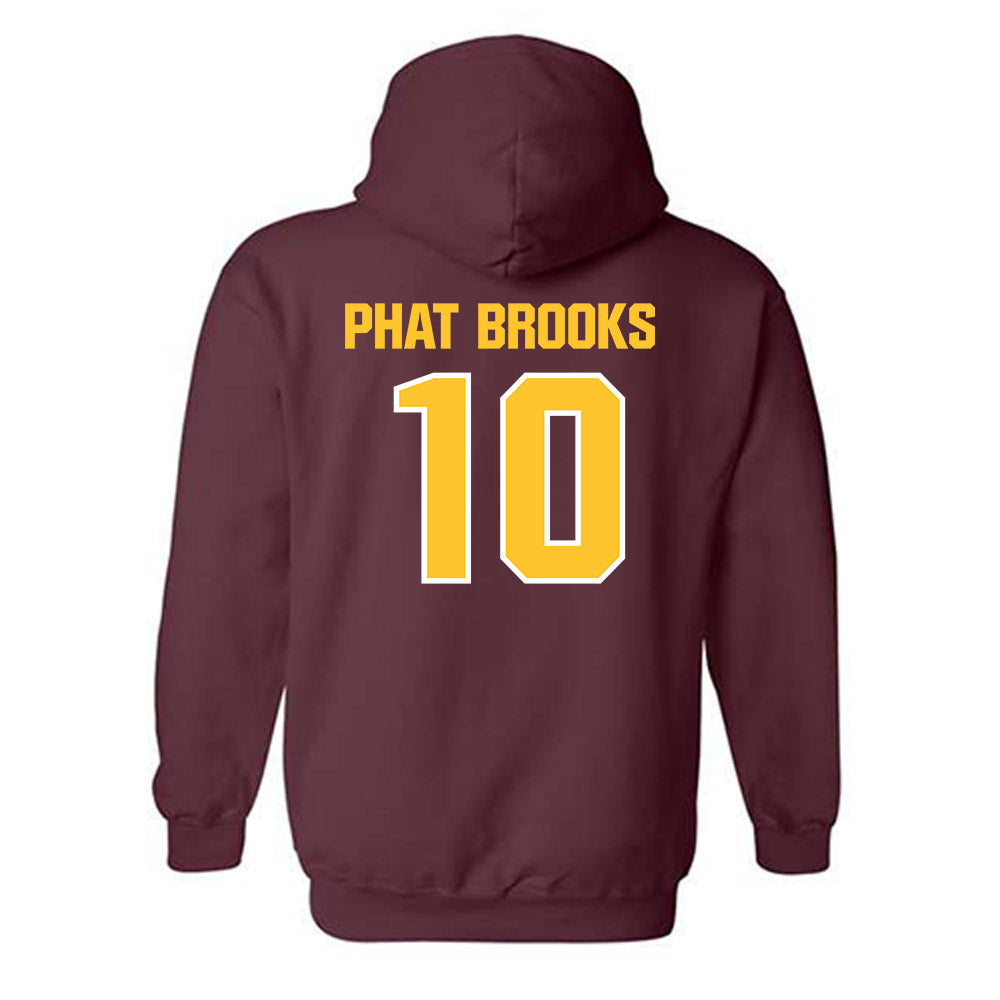 Central Michigan - NCAA Men's Basketball : Phat Phat Brooks - Classic Shersey Hooded Sweatshirt-1