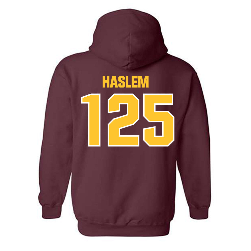Central Michigan - NCAA Wrestling : Cristian Haslem - Classic Shersey Hooded Sweatshirt-1