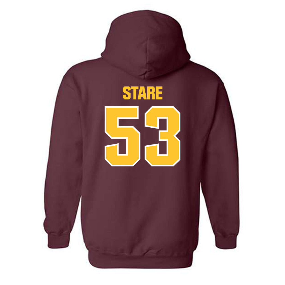 Central Michigan - NCAA Football : Collin Stare - Classic Shersey Hooded Sweatshirt-1