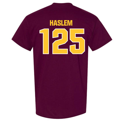 Central Michigan - NCAA Wrestling : Cristian Haslem - Classic Shersey T-Shirt-1