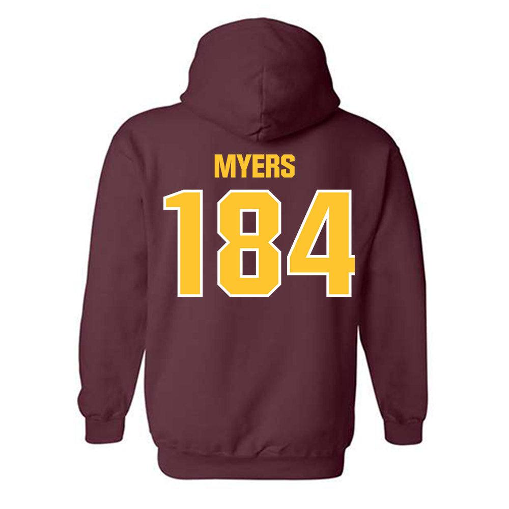 Central Michigan - NCAA Wrestling : Trey Myers - Classic Shersey Hooded Sweatshirt-1