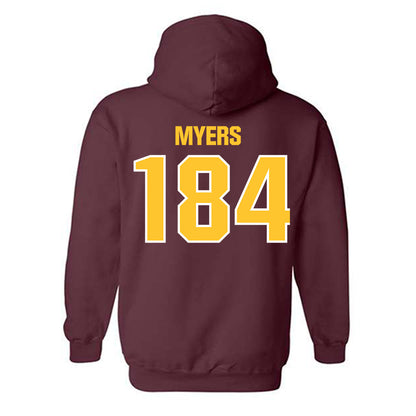 Central Michigan - NCAA Wrestling : Trey Myers - Classic Shersey Hooded Sweatshirt-1