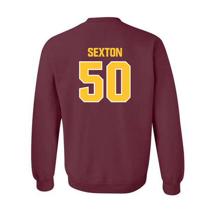 Central Michigan - NCAA Football : Matt Sexton - Classic Shersey Crewneck Sweatshirt-1