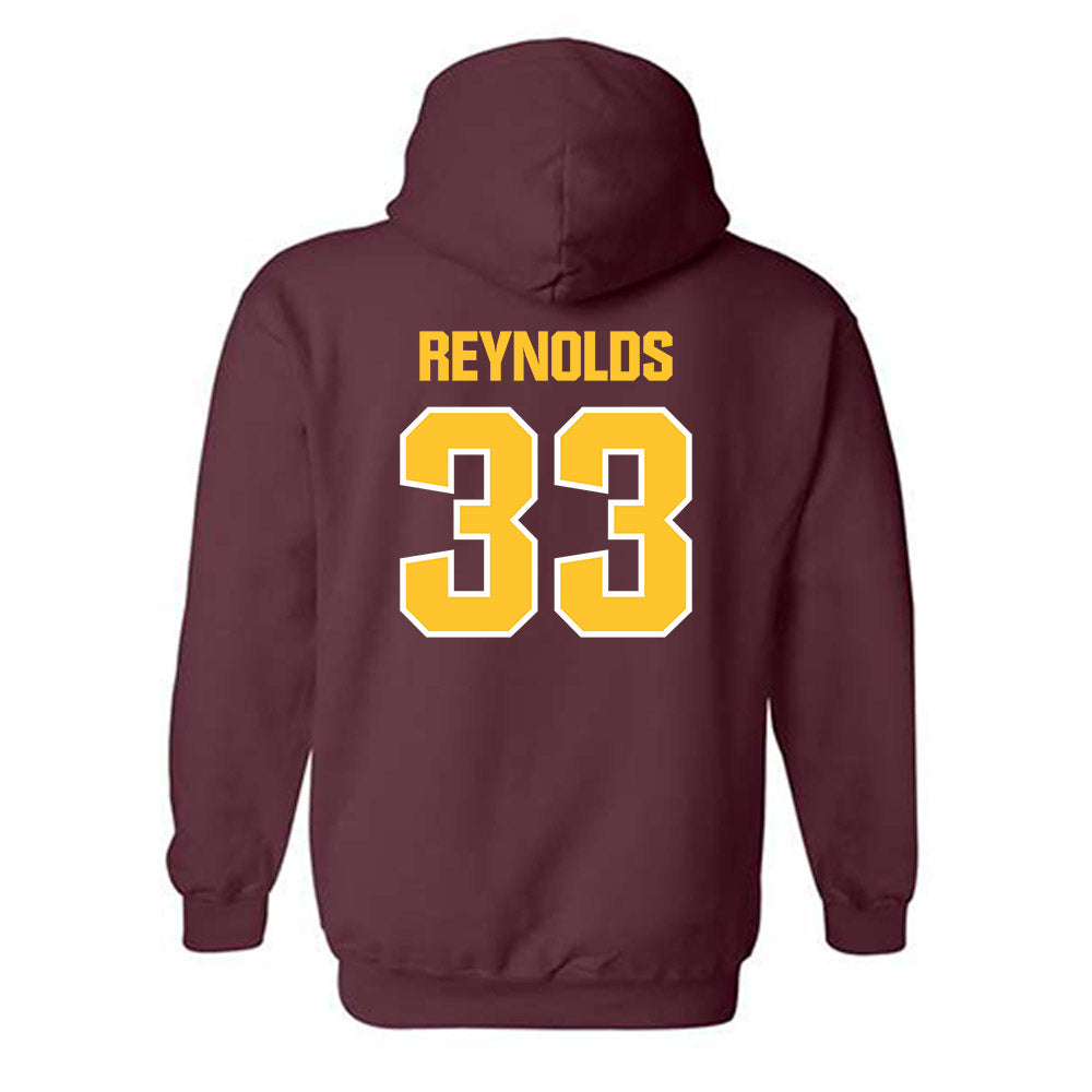 Central Michigan - NCAA Football : Elijah Reynolds - Classic Shersey Hooded Sweatshirt-1