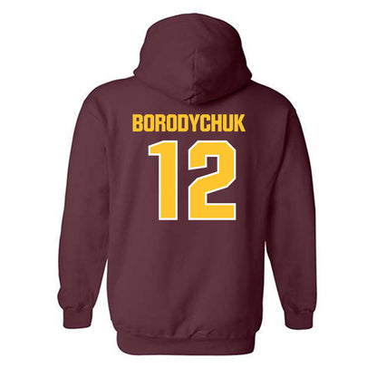 Central Michigan - NCAA Football : Logan Borodychuk - Classic Shersey Hooded Sweatshirt-1