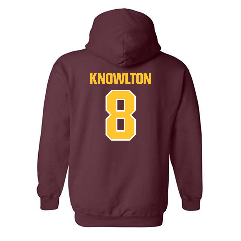 Central Michigan - NCAA Baseball : Zach Knowlton - Classic Shersey Hooded Sweatshirt-1