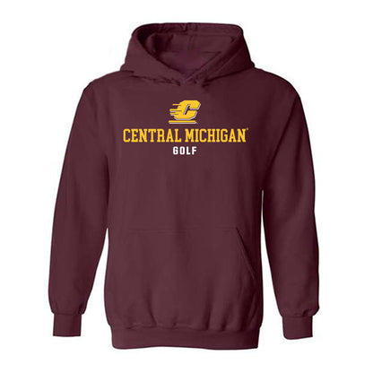 Central Michigan - NCAA Women's Golf : evanka shah - Classic Shersey Hooded Sweatshirt-0