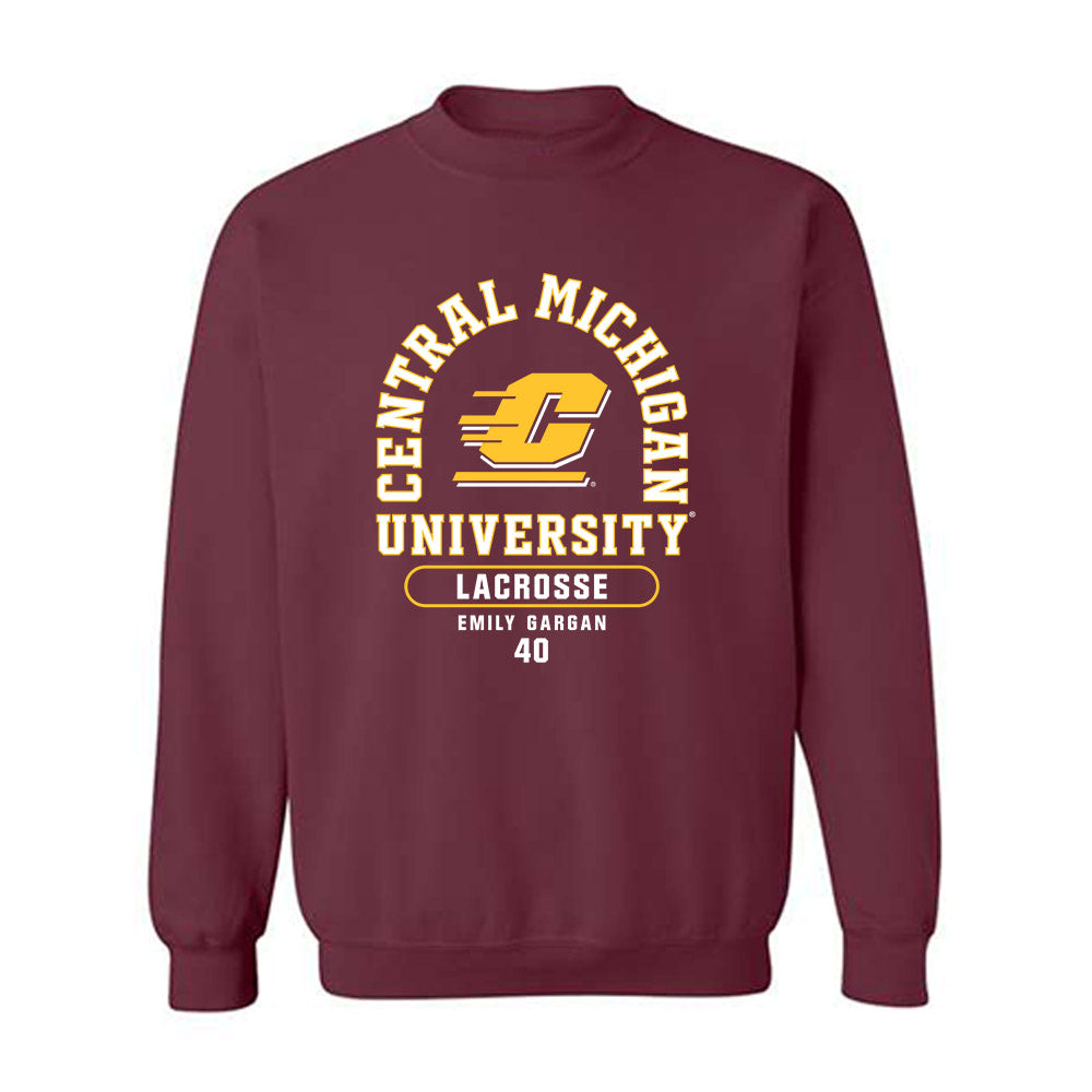 Central Michigan - NCAA Women's Lacrosse : Emily Gargan - Classic Fashion Shersey Crewneck Sweatshirt-0