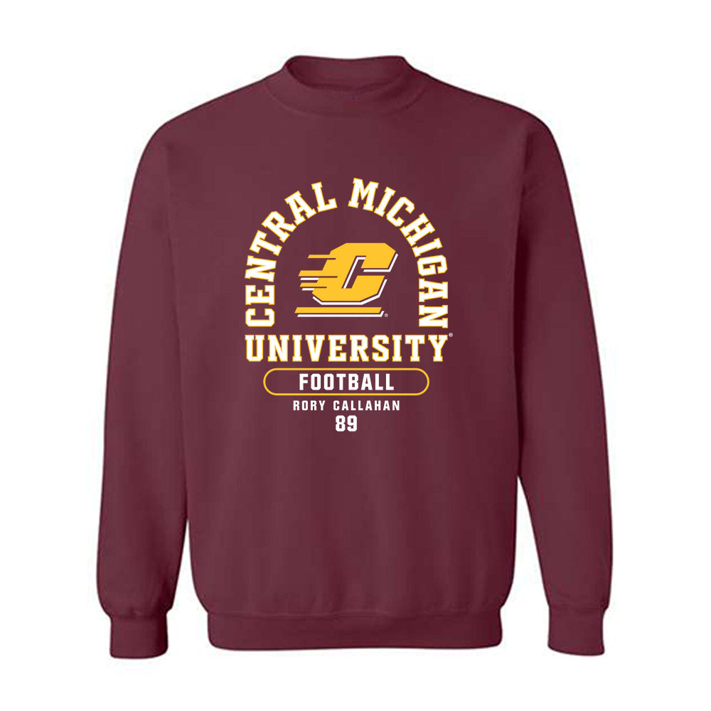 Central Michigan - NCAA Football : Rory Callahan - Classic Fashion Shersey Crewneck Sweatshirt-0