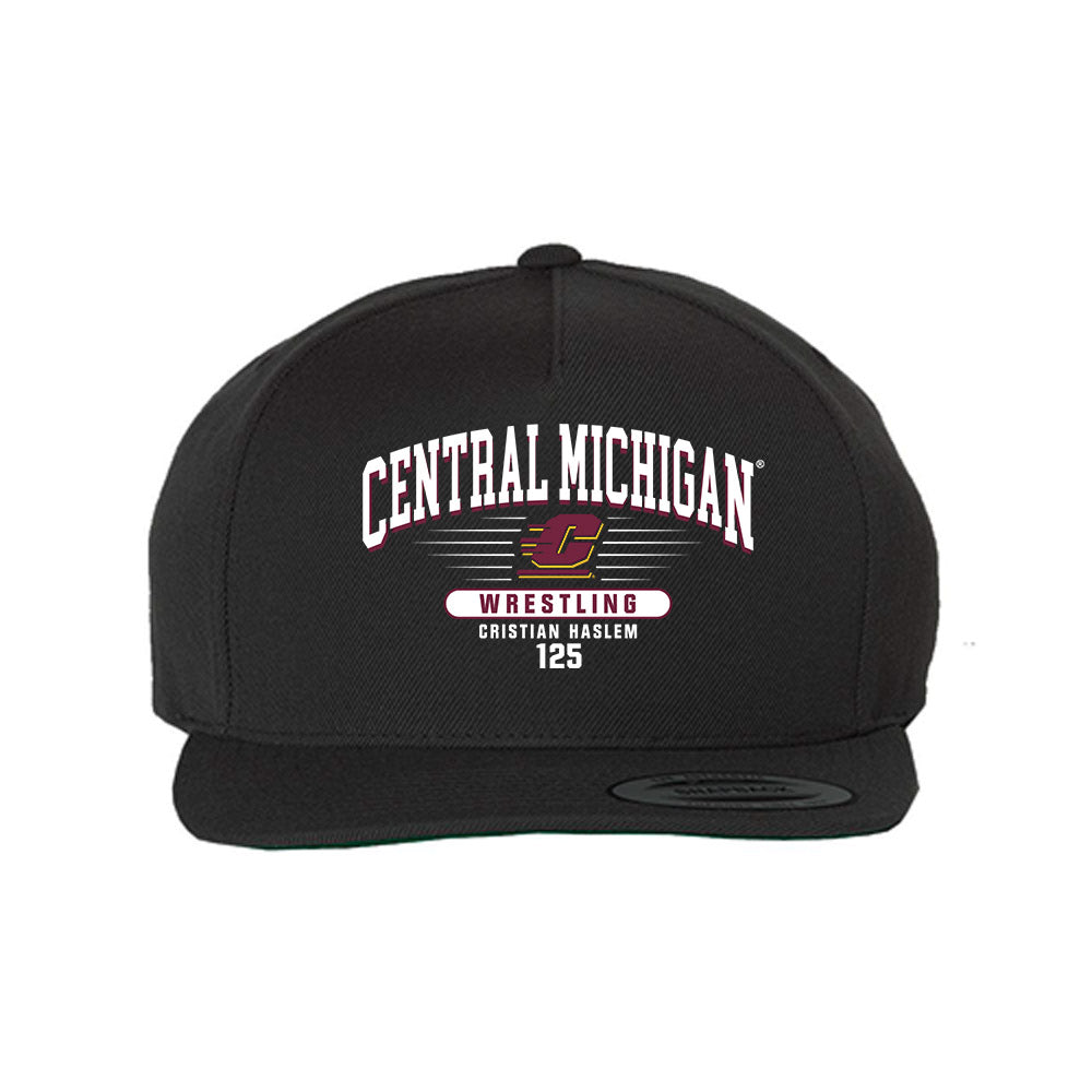 Central Michigan - NCAA Wrestling : Cristian Haslem - Snapback Hat-0