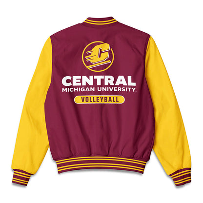 Central Michigan - NCAA Women's Volleyball : Taylor Cripe - Bomber Jacket-1