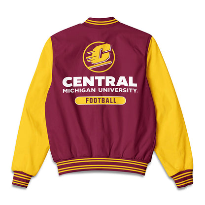Central Michigan - NCAA Football : Logan Borodychuk - Bomber Jacket-1