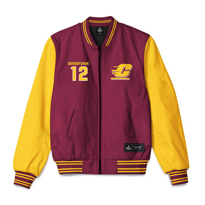 Central Michigan - NCAA Football : Logan Borodychuk - Bomber Jacket-0