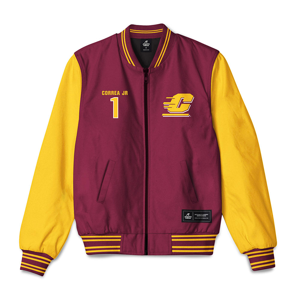 Central Michigan - NCAA Baseball : Miguel Correa Jr - Bomber Jacket-0