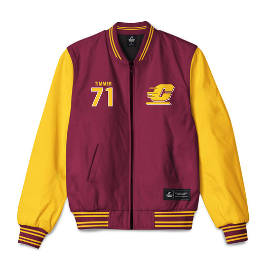 Central Michigan - NCAA Football : Jacob Timmer - Bomber Jacket-0