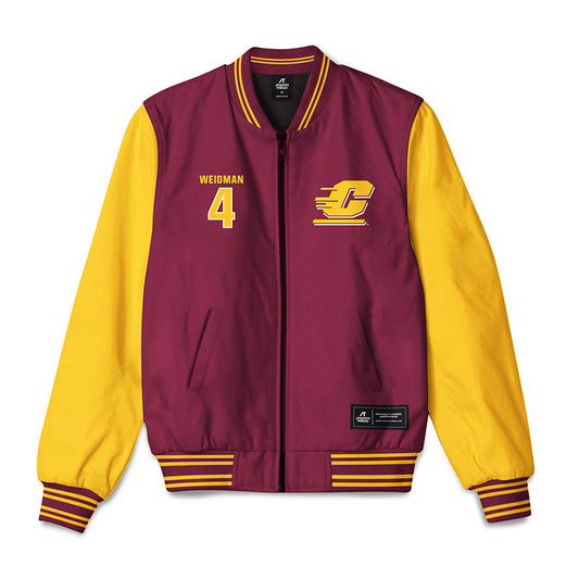 Central Michigan - NCAA Women's Volleyball : Rainey Weidman - Bomber Jacket-0
