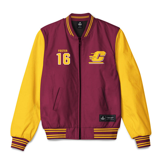 Central Michigan - NCAA Football : Shawn Foster - Bomber Jacket-0