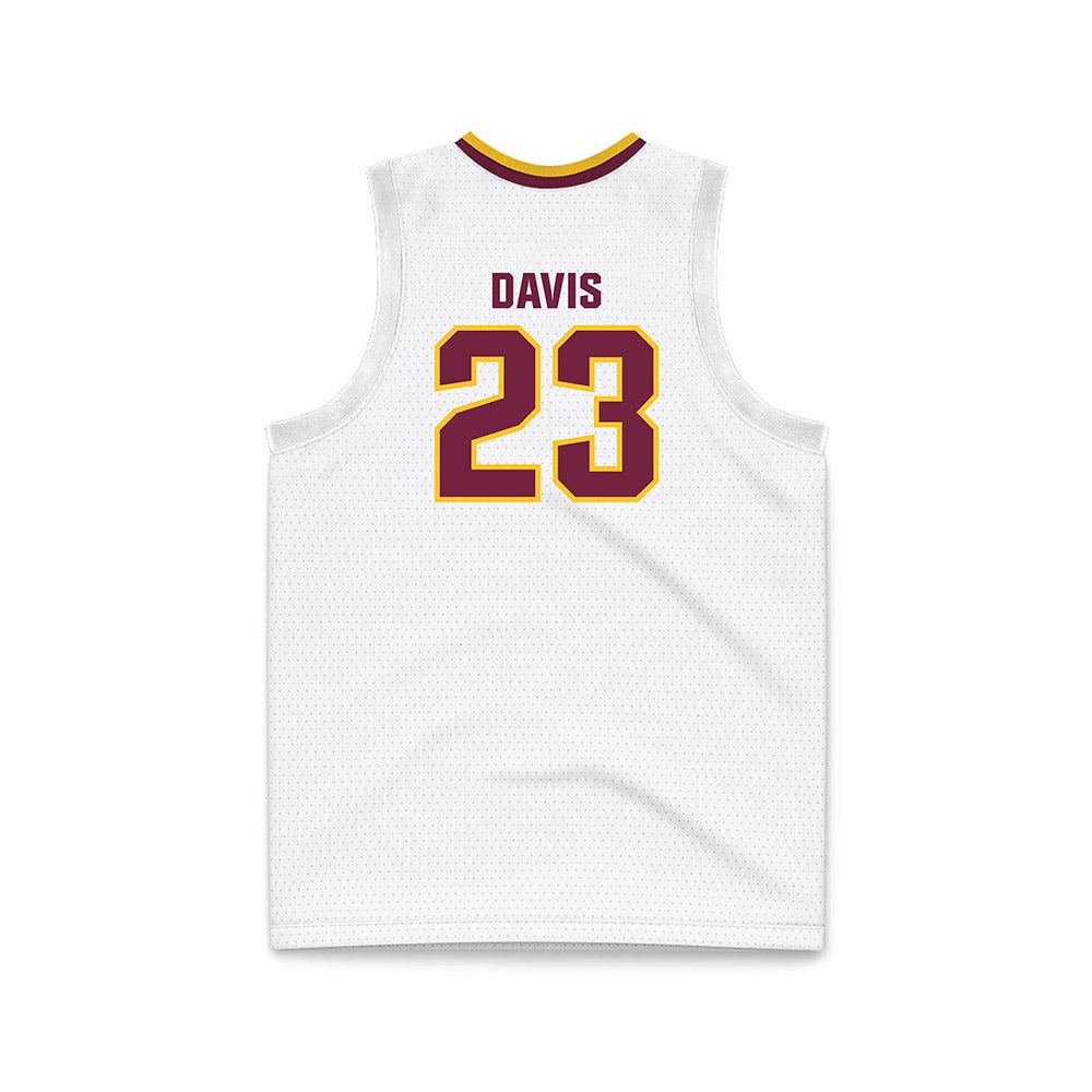 Central Michigan - NCAA Women's Basketball : Summer Davis - White Basketball Jersey-1