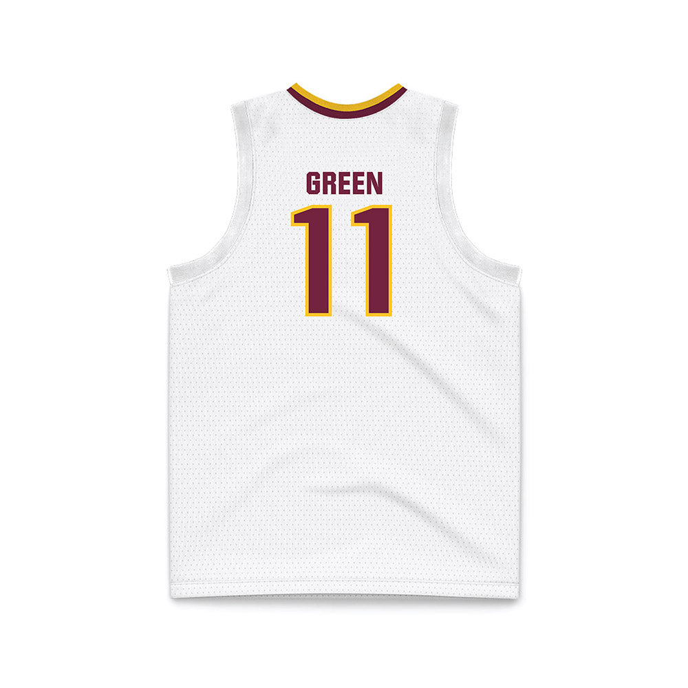 Central Michigan - NCAA Women's Basketball : Jailenn Green - White Basketball Jersey-1
