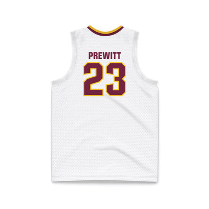 Central Michigan - NCAA Women's Basketball : Demetria Prewitt - White Basketball Jersey-1