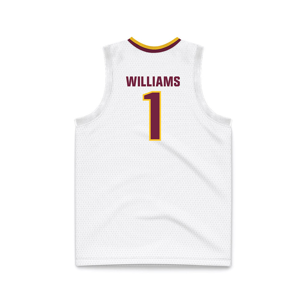 Central Michigan - NCAA Women's Basketball : Nevaeh Williams - White Basketball Jersey-1