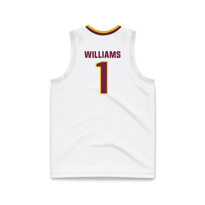Central Michigan - NCAA Women's Basketball : Nevaeh Williams - White Basketball Jersey-1