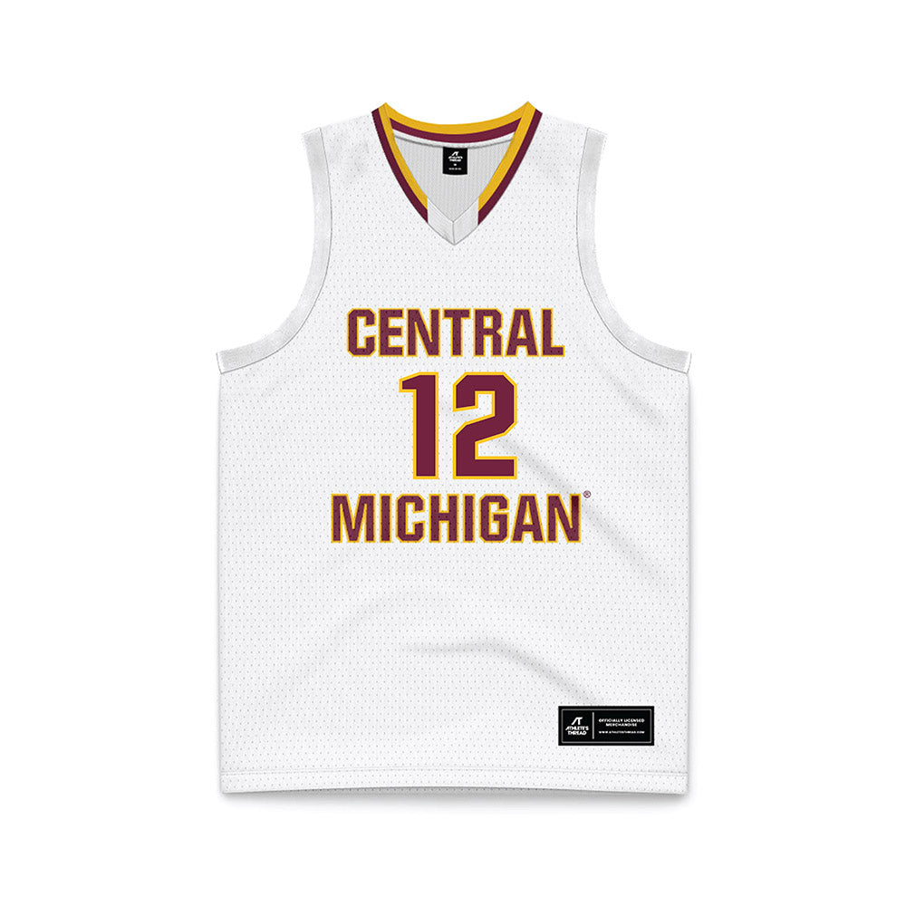 Central Michigan - NCAA Women's Basketball : Riley Smith - White Basketball Jersey-0