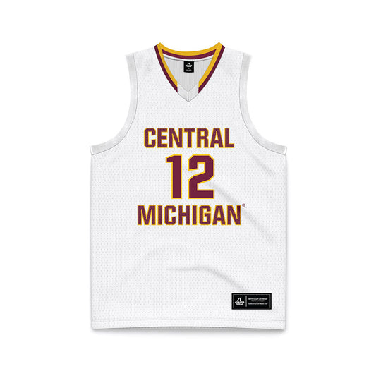 Central Michigan - NCAA Women's Basketball : Riley Smith - White Basketball Jersey-0