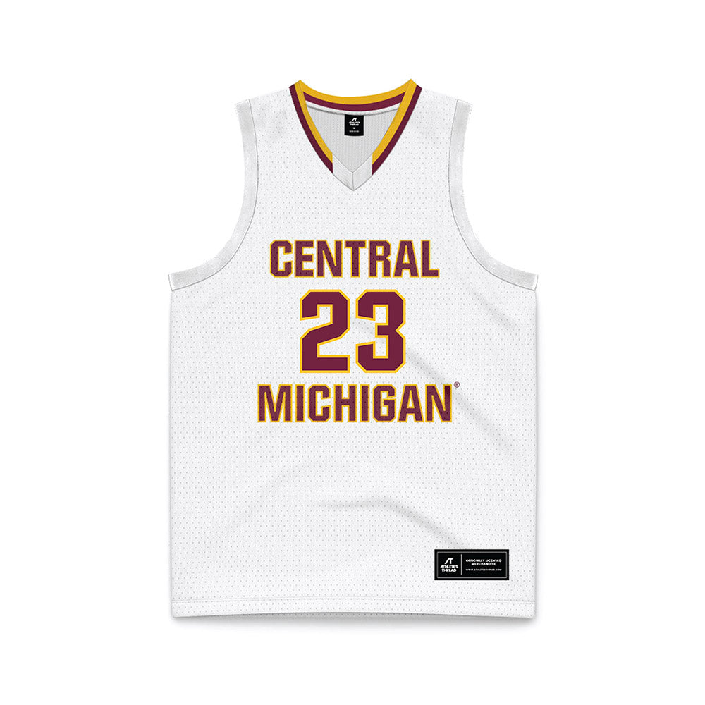 Central Michigan - NCAA Women's Basketball : Summer Davis - White Basketball Jersey-0