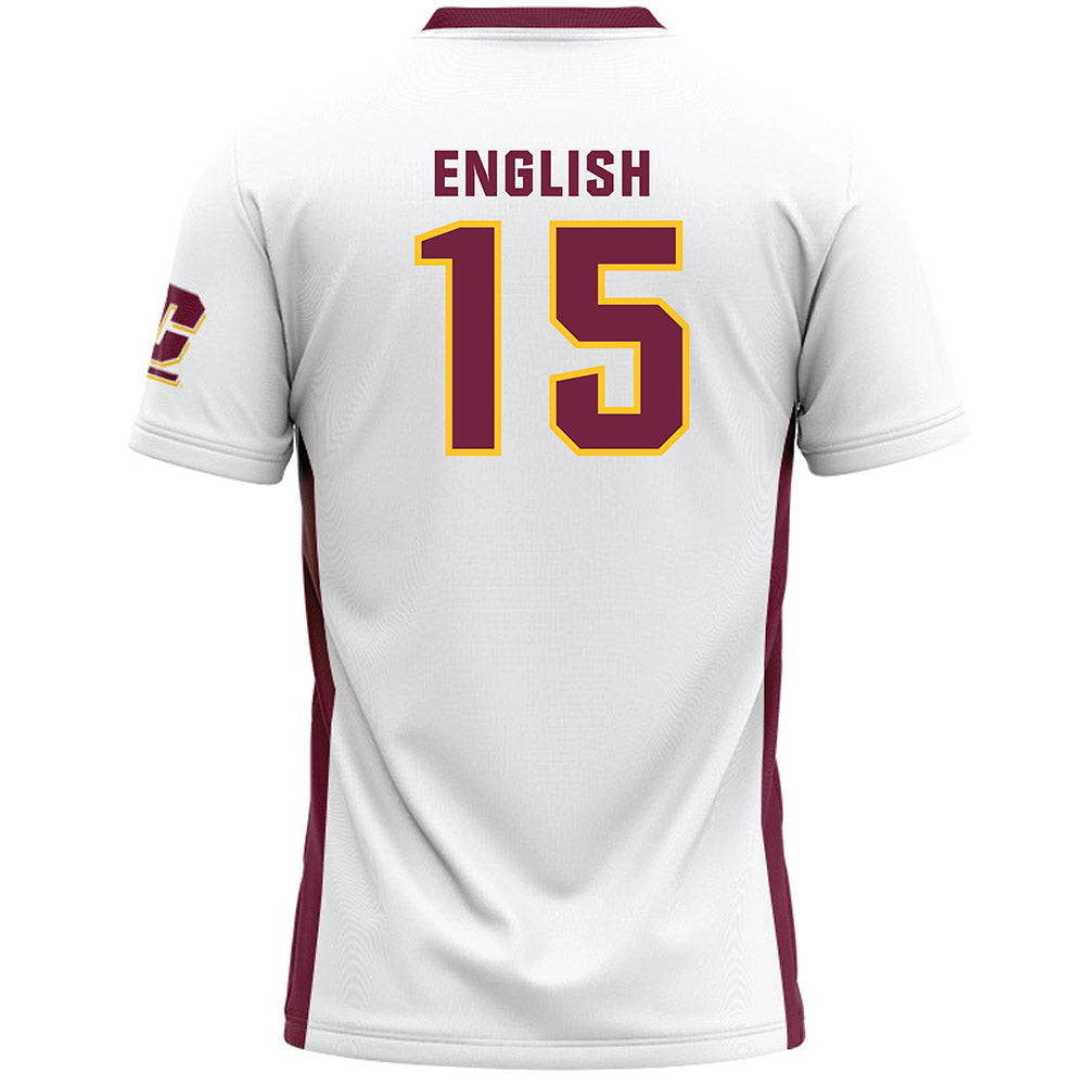Central Michigan - NCAA Women's Lacrosse : Margaret English - White Lacrosse Jersey-1
