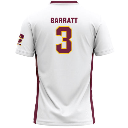 Central Michigan - NCAA Women's Lacrosse : Kelsey Barratt - White Lacrosse Jersey-1
