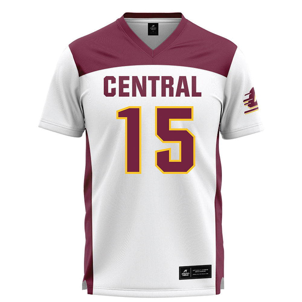 Central Michigan - NCAA Women's Lacrosse : Margaret English - White Lacrosse Jersey-0