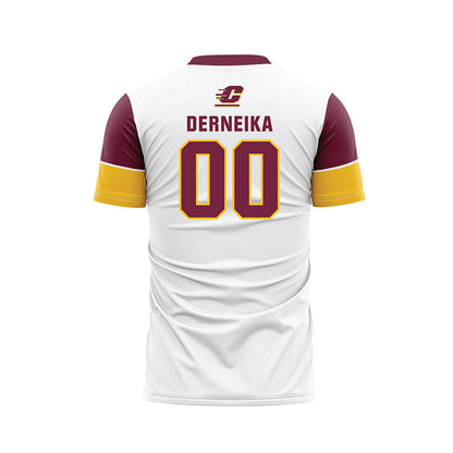 Central Michigan - NCAA Women's Soccer : Nada Derneika - White Soccer Jersey-1