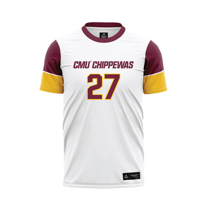Central Michigan - NCAA Women's Soccer : Paislee Welge - White Soccer Jersey-0