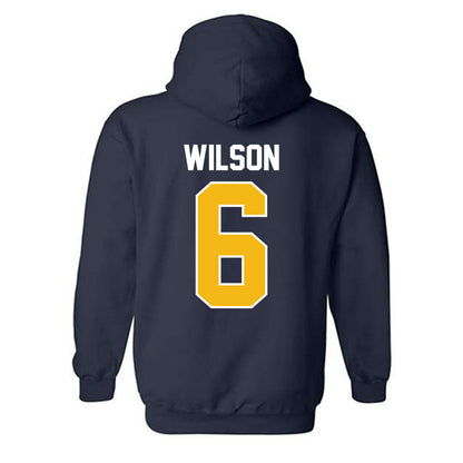 Northern Arizona - NCAA Football : Shahid Wilson - Classic Shersey Hooded Sweatshirt-1
