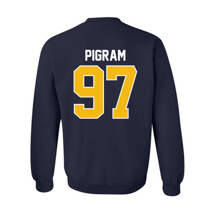 Northern Arizona - NCAA Football : Jordan Pigram - Classic Shersey Crewneck Sweatshirt-1
