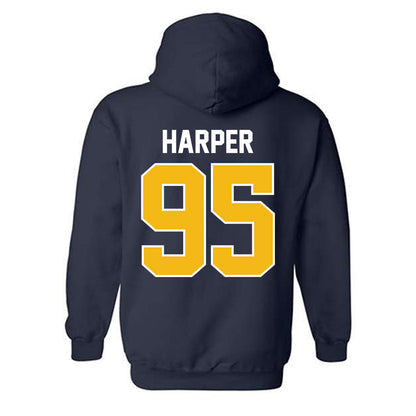 Northern Arizona - NCAA Football : Nick Harper - Classic Shersey Hooded Sweatshirt-1