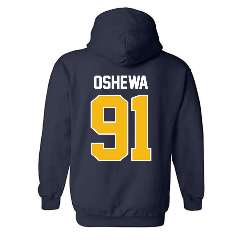 Northern Arizona - NCAA Football : Erimi Oshewa - Classic Shersey Hooded Sweatshirt-1