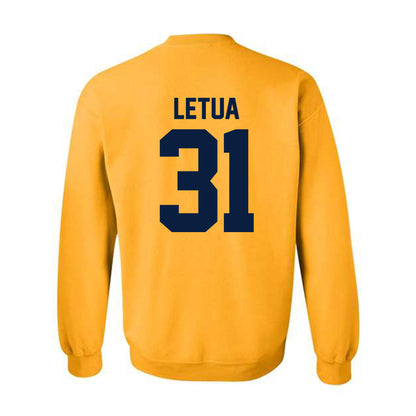 Northern Arizona - NCAA Football : Jaiden Letua - Classic Shersey Crewneck Sweatshirt-1