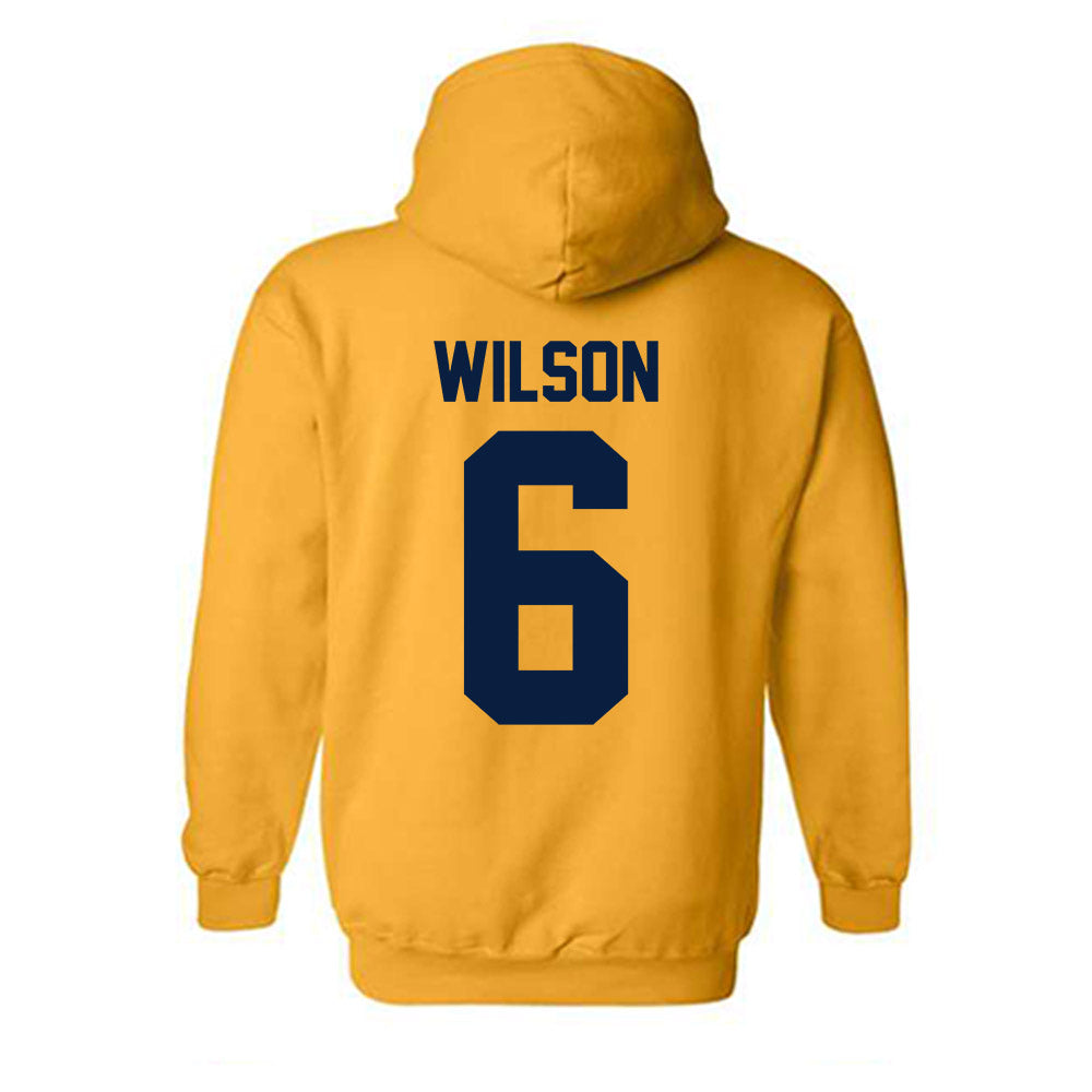 Northern Arizona - NCAA Football : Shahid Wilson - Classic Shersey Hooded Sweatshirt-1